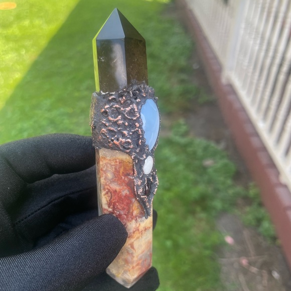 Witches wand, Electroformed crystals, reiki infused - Picture 4 of 5